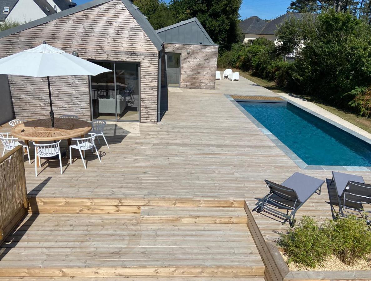 Magnifique Villa Avec Piscine, A 5 Min Des Plages Landunvez Bagian luar foto