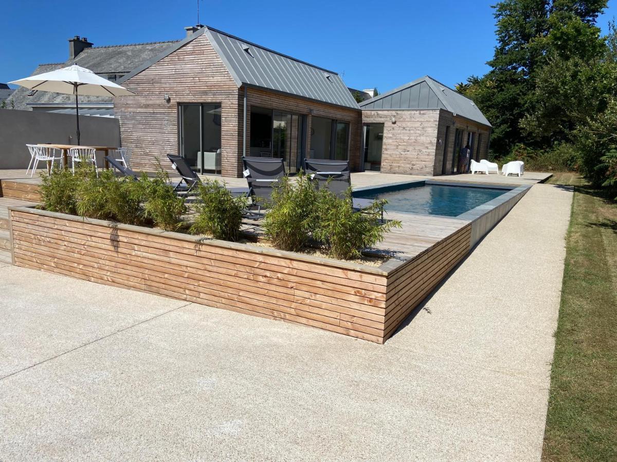 Magnifique Villa Avec Piscine, A 5 Min Des Plages Landunvez Bagian luar foto